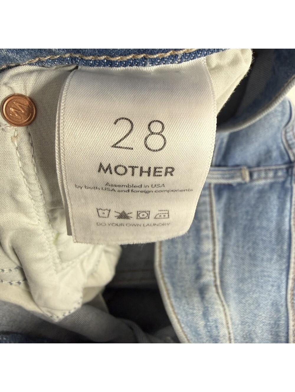 MOTHER THE SCRAPPER ANKLE jeans Camera Obscura Women’s Size 28 - Picture 8 of 15